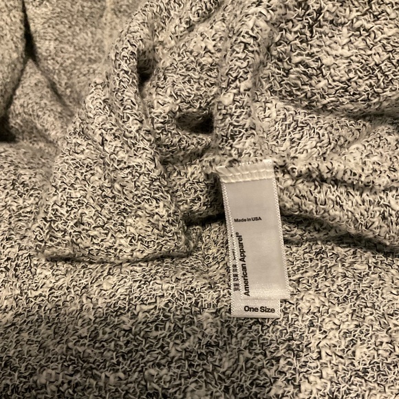 American Apparel Modal Shawl Cardigan O/S Grey - Picture 3 of 7